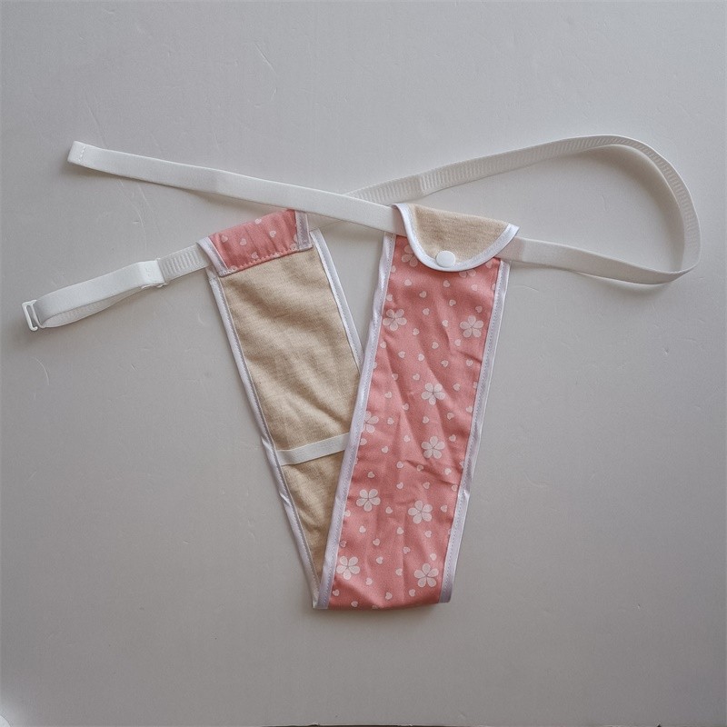 卫生带月经带全棉女手工老式产后护理子宫脱垂痔疮漏尿丁字内裤 4号色