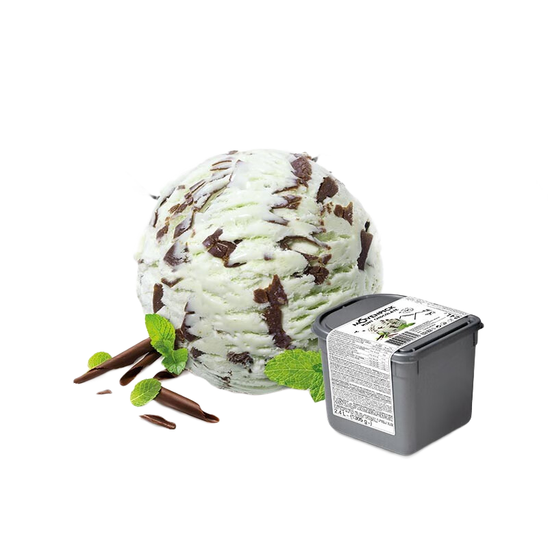 莫凡彼（Movenpick）冰淇淋瑞士进口2.4L桶装薄荷巧克力雪糕梦幻香草冰激凌椰子味甜品 薄荷巧克力味2.4L