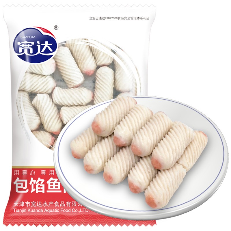 宽达 包馅鱼肉卷 300g鱼肉卷 火锅食材火锅丸子 鱼丸关东煮麻辣烫烧烤