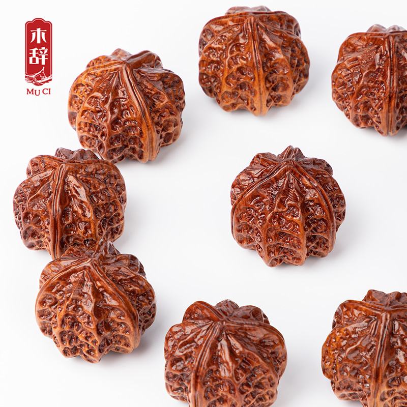 木辞健身手球木雕把玩件送长辈老人爷爷祝寿辰礼物父亲节生日礼物