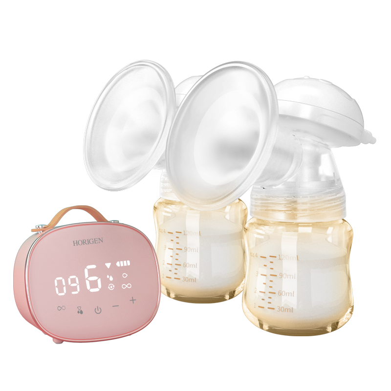 好女人（HORIGEN）好女人 吸奶器電動雙邊可免手扶內(nèi)衣 靠躺吸乳 自動集奶母乳擠奶 高配版【加躺吸組件】