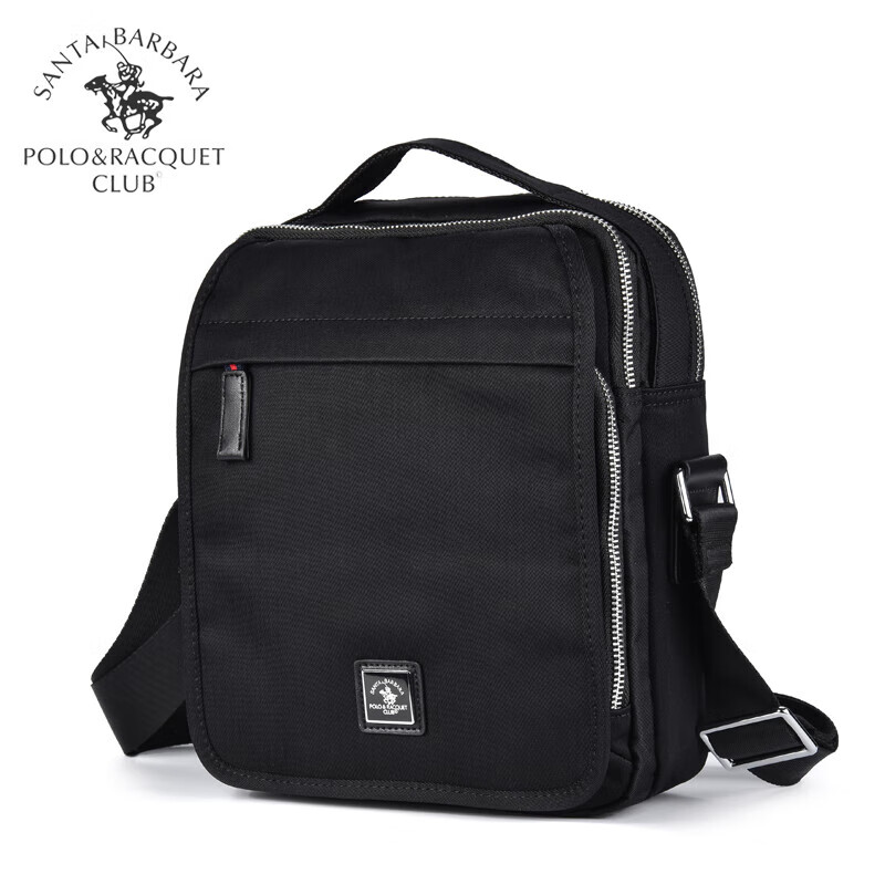 圣大保罗(polo&racquetclub)男包休闲斜挎包男士单肩包牛津布大容量多