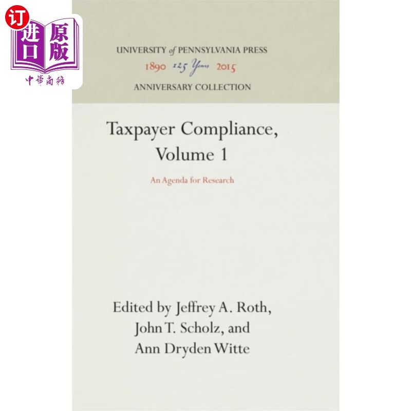 海外直订taxpayer compliance, volume 1 纳税人合规,第一卷