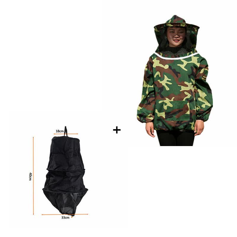 蜂箱老农 防蜂服全套布收蜂笼养蜜蜂防护衣服手套养蜂防蛰 收蜂诱蜂工具 蜂衣+布收蜂笼使用感如何?