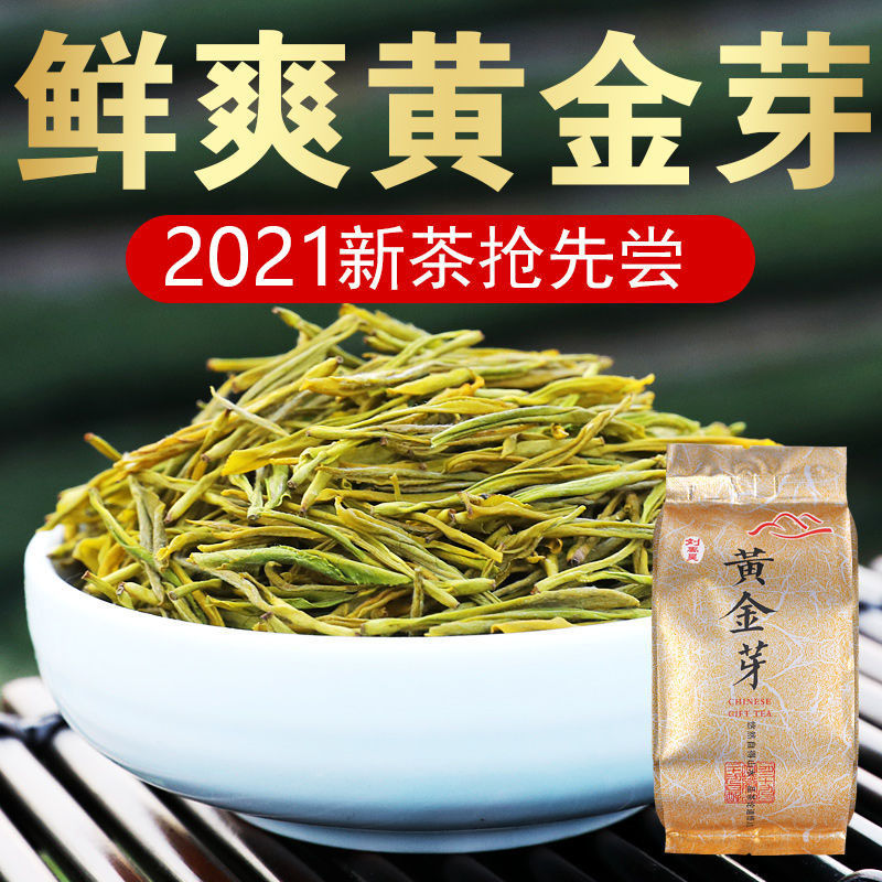 新茶浙江珍稀白茶高山茶叶绿茶黄金叶多规格 黄金芽袋装250g【掌柜】
