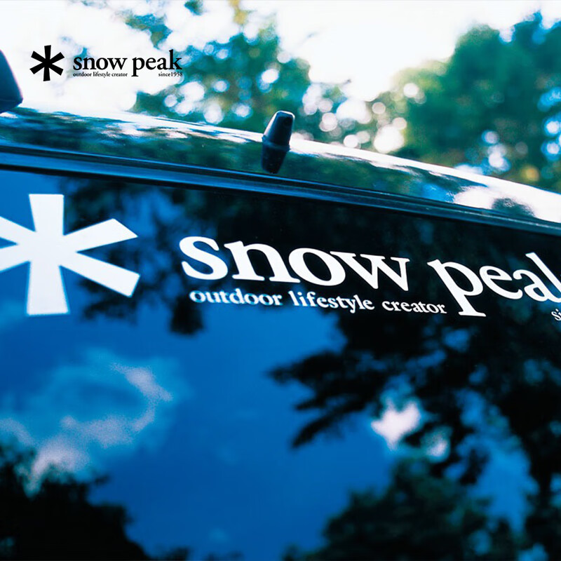 野营贴纸日本snow 雪峰原装贴纸户外品牌贴纸防水车贴logo贴 汽车贴纸