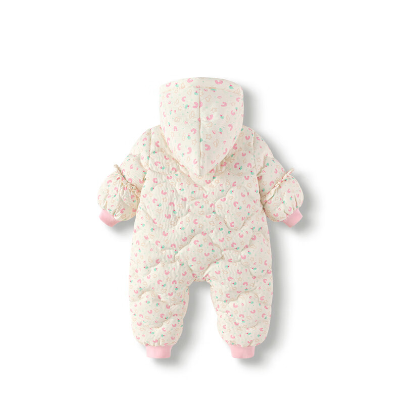 巴拉巴拉婴儿羽绒服冬季连体衣男女童爬服萌200424120206