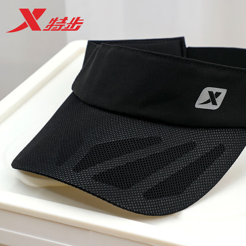 特步帽子夏季新款空顶帽男女专业马拉松速干户外防晒竞速跑步运动帽子