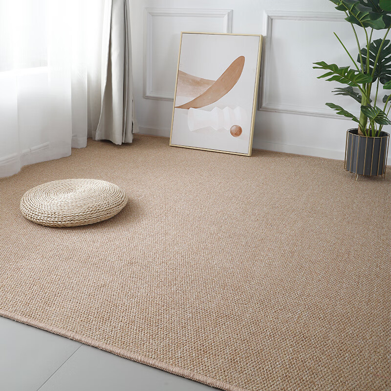 地毯客厅茶几大面积全铺地垫办公室垫子防滑 驼色[网格底] 40×60厘米