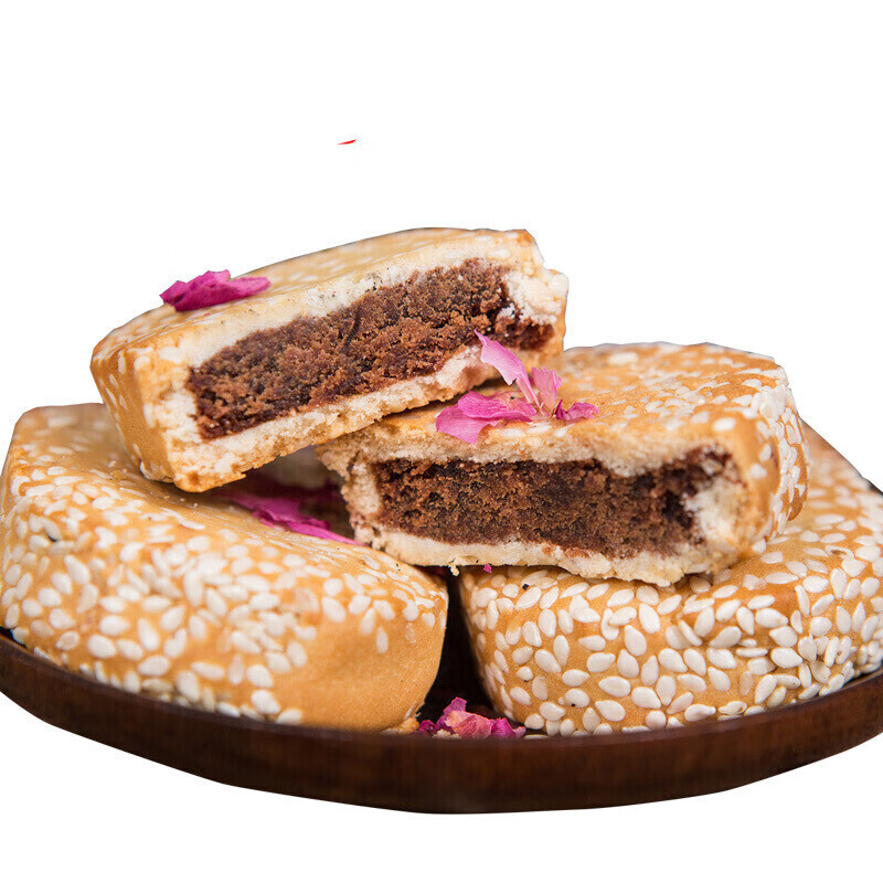 虎钢馋芝麻豆沙馅腰子饼浙江湖州特产传统散称小糕点心零食 椒盐腰子