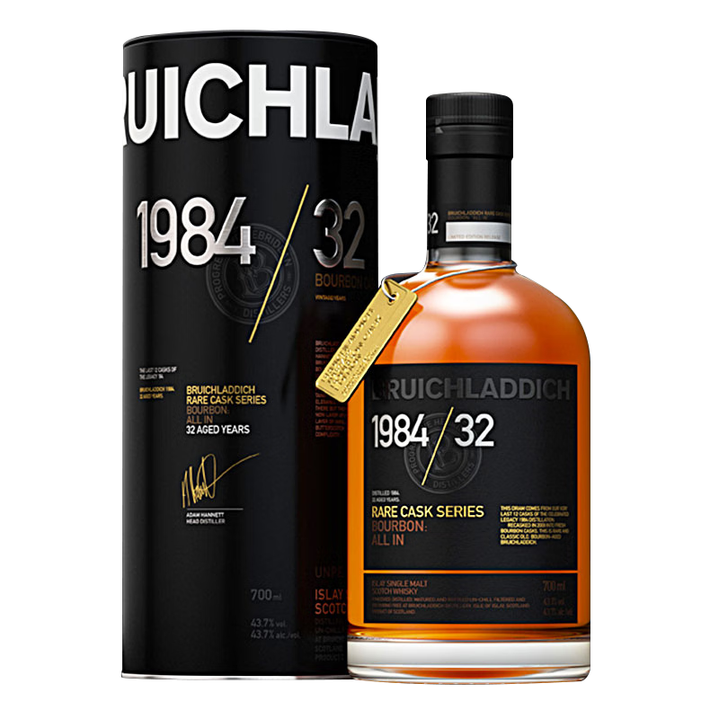 布赫拉迪（Bruichladdich）苏格兰洋酒单一麦芽威士忌 风云系列1984决胜32年700ml