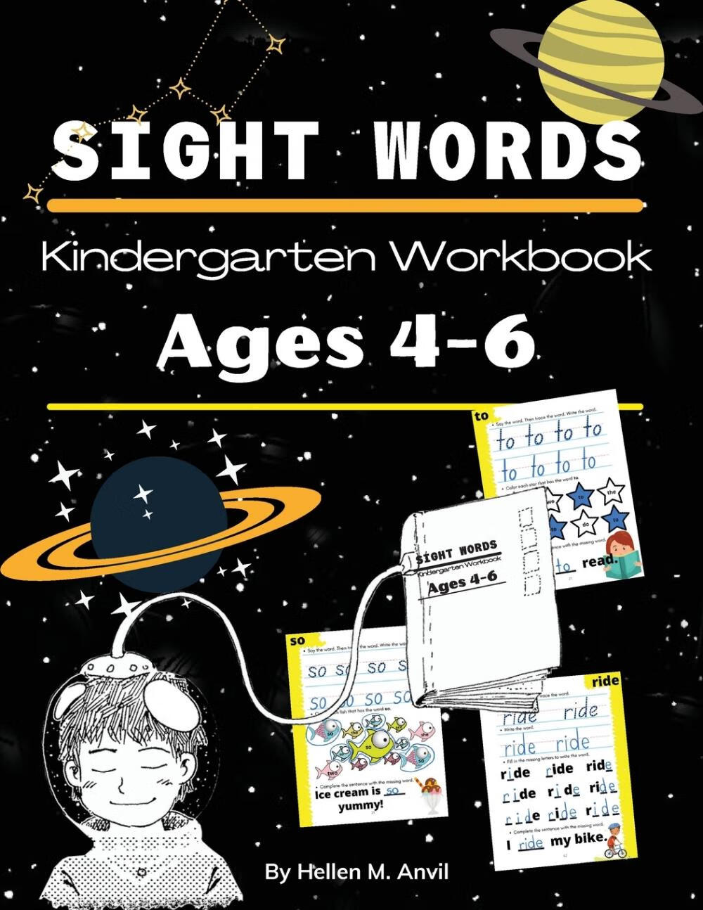 【预售 按需印刷】sight words kindergarten workbook ages 4-6