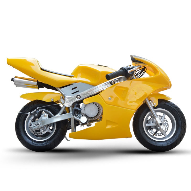 朗创49cc迷你摩托车两冲程混合油燃油版小跑车手拉式启动小型跑车