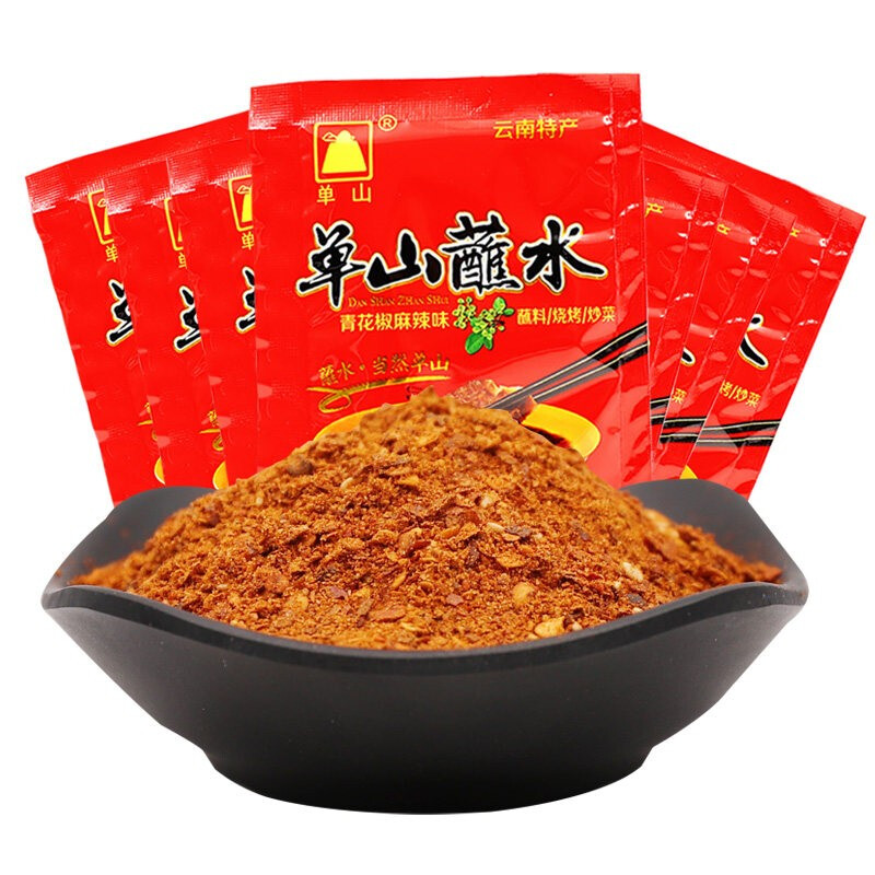 单山 青花椒麻辣味沾水15g*30袋装云南蘸水调味料独立小包装150g*1袋