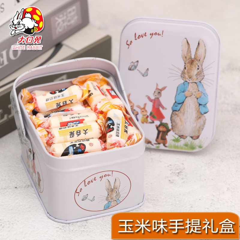 奶糖12味可选多味糖果网红手腕礼盒零食节日礼物 118g玉米味彼得兔子