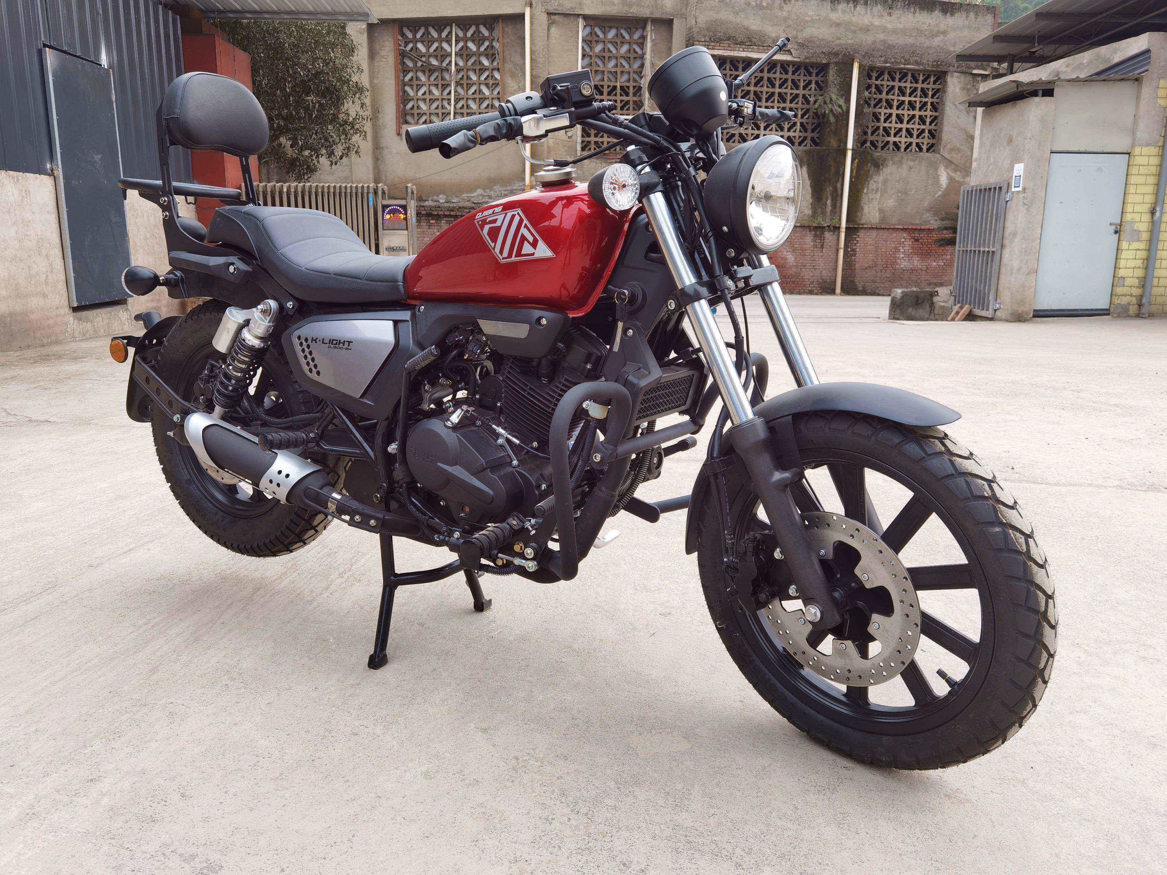 琦栗钱江荣耀250靠背qj200-2h凯威荣光200/202/边包保险杠防摔杠折叠