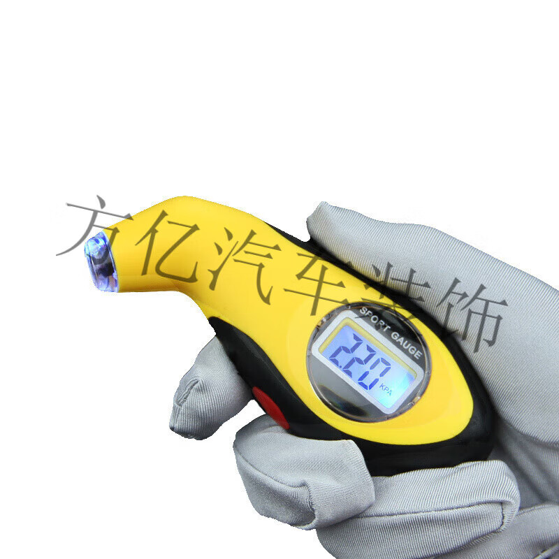 工馬鑰匙扣胎壓計(jì)數(shù)顯胎壓計(jì)汽車輪胎氣壓測量迷你式胎壓計(jì)數(shù)字壓力表 胎壓計(jì)LED(黃色)