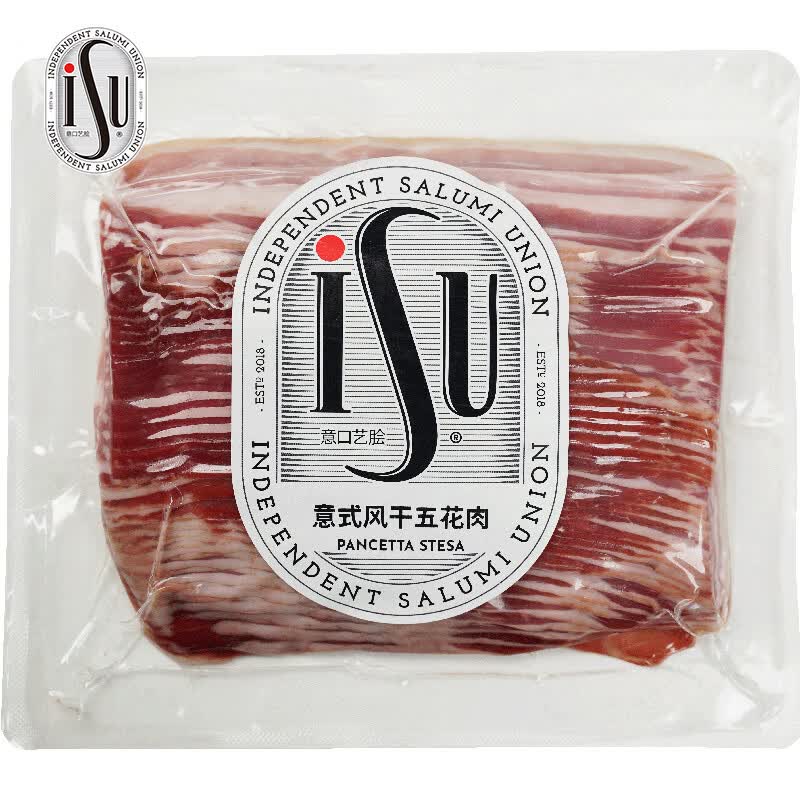 ISU意式风干五花肉潘切塔风干五花意面食材/商用意式烟熏风干500g 意式风干五花肉 500g 京东折扣/优惠券
