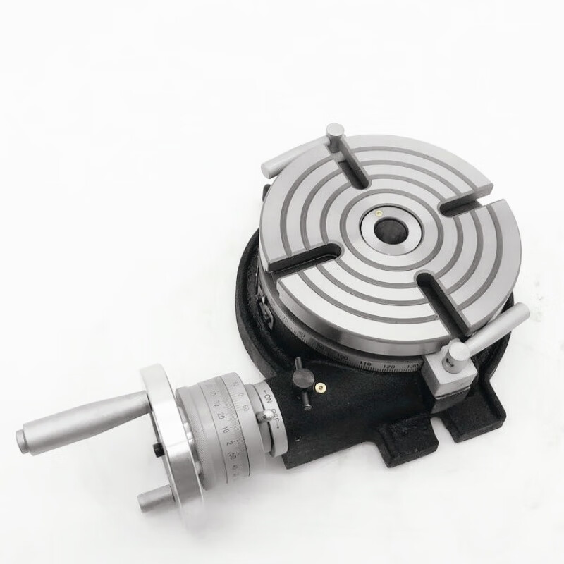 铣床卧式分度盘8寸 铣床旋转台 分割器6分度头 手动回转台 分度头 ts