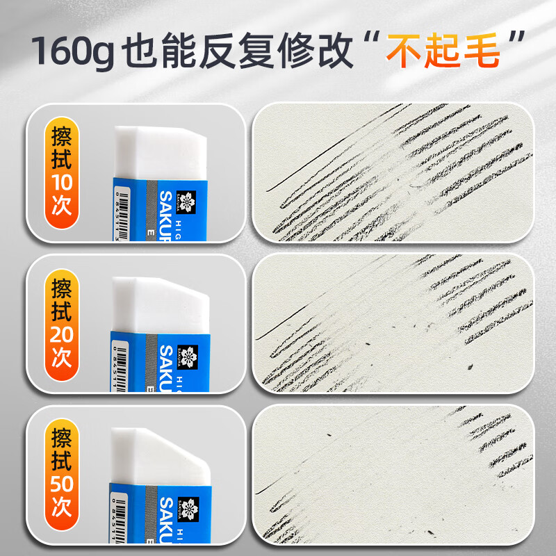 马利(Marie's) 素描纸木浆纸美术生专用水粉纸画纸色彩考试画纸加厚铅画纸4K学生用素描本速写专业绘画纸绘画本 4K素描纸-160g(40张)送橡皮