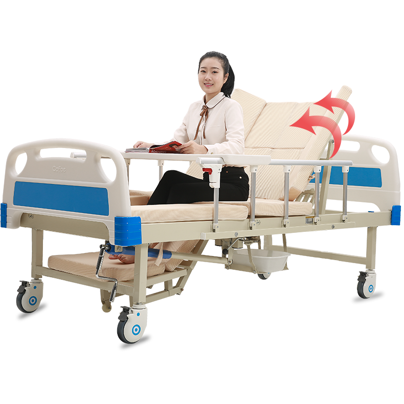可孚 手動(dòng)護(hù)理床家用病床老人多功能醫(yī)用醫(yī)療床癱瘓病人醫(yī)院護(hù)理床 【05中曲防下滑防側(cè)滑】