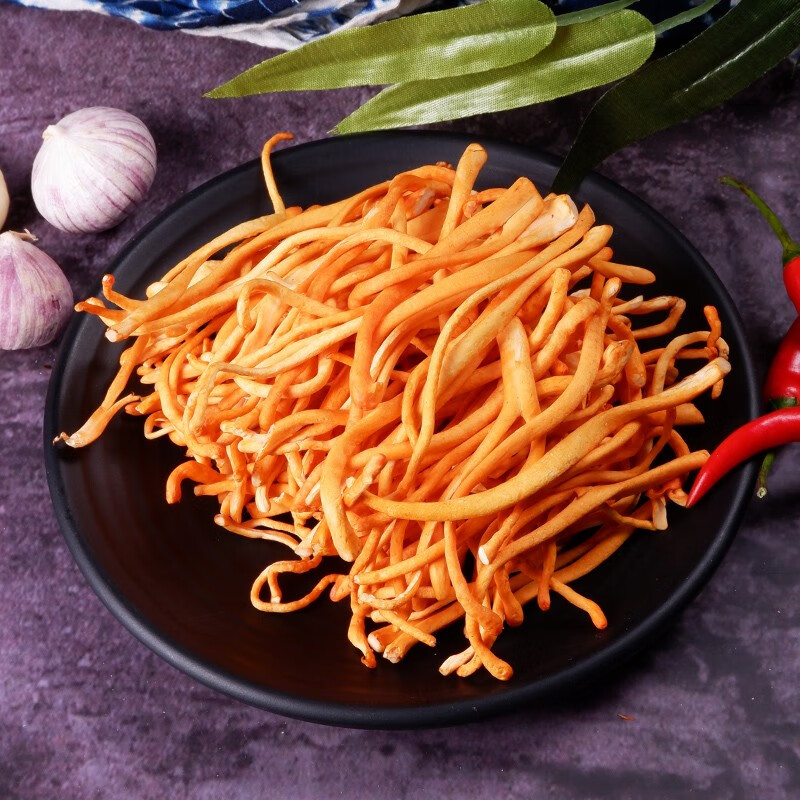 果然有美云南鲜虫草花新鲜野生煲汤食材炖汤料蛹虫草金虫草非干货