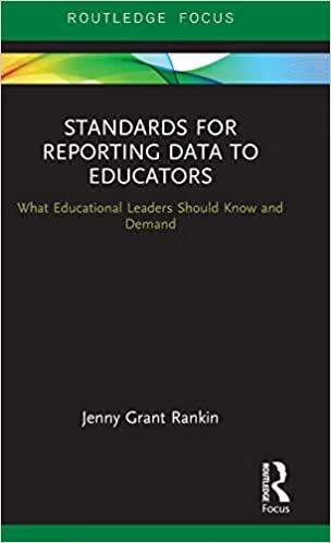 预订 standards for reporting data to educators: what educational