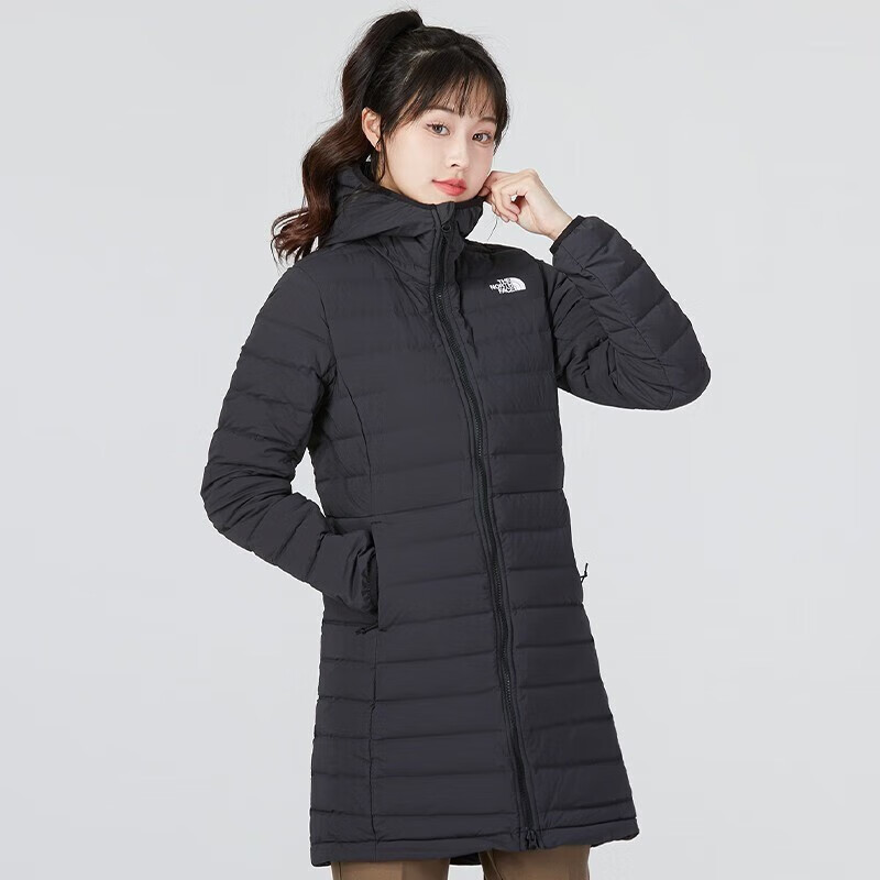 the north face北面羽绒服女22秋冬新款户外防风防泼水中长款600蓬