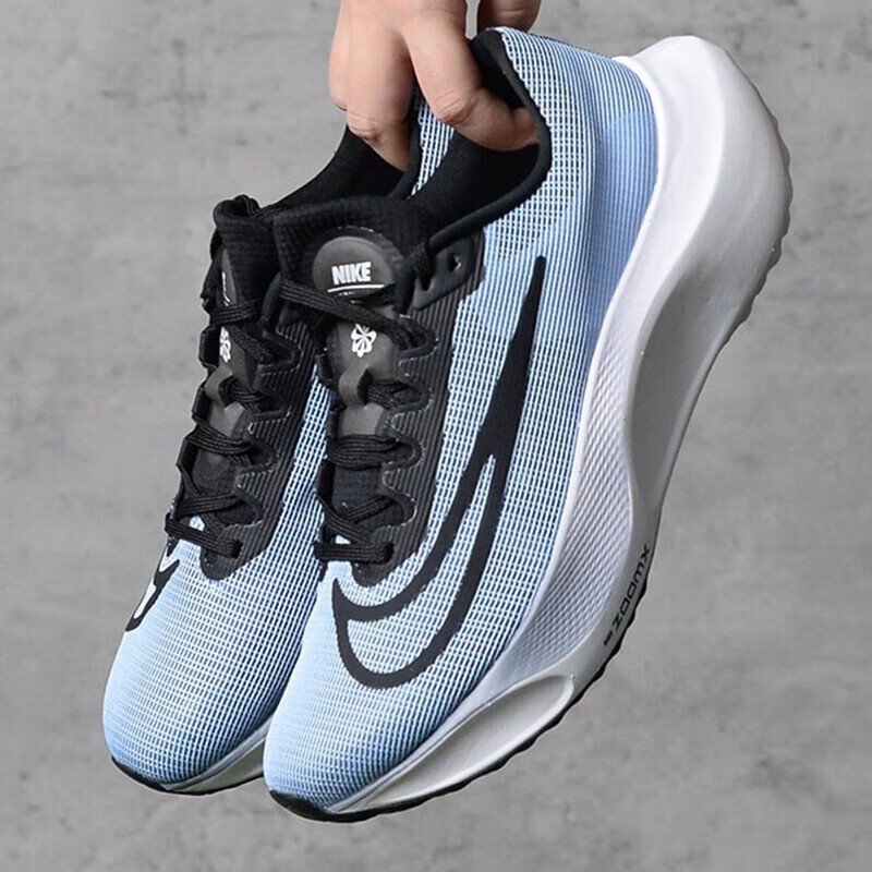 nike耐克男鞋春夏季新款zoom fly 5竞速马拉松跑步鞋轻便运动鞋 黑蓝