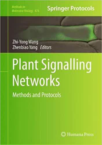 预订 Plant Signalling Networks