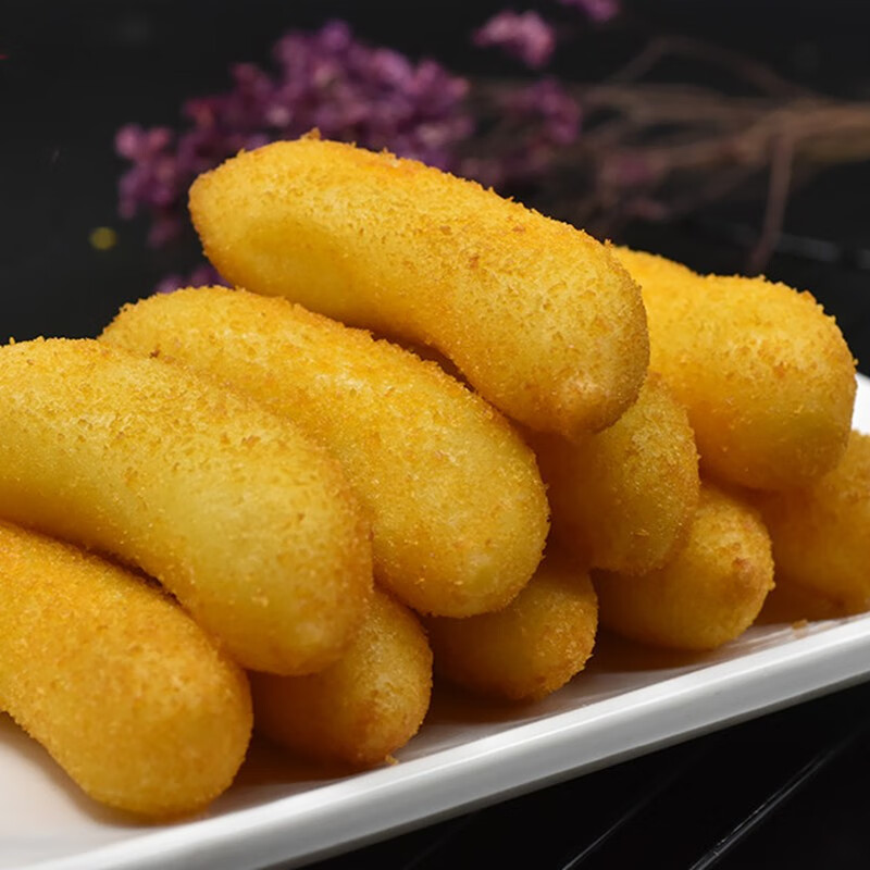 脆皮香蕉油炸香蕉速冻食品家庭聚会点心餐饮特色半成品小吃早餐糕点