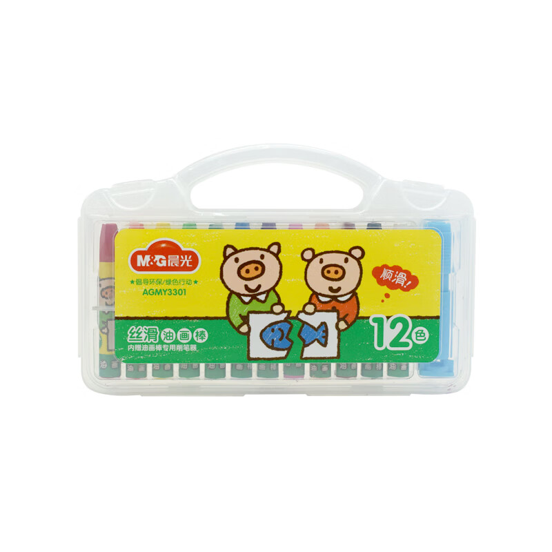 agmy3301/3302/3303/3304丝滑油画棒12/18/24/36色 12色agmy3301一盒