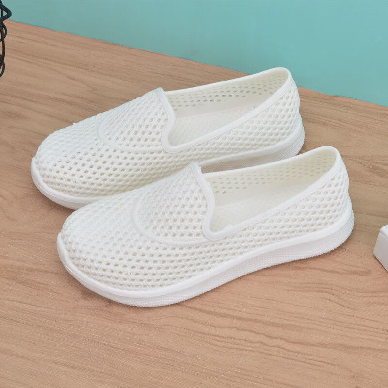 宁墅小个老奶奶凉鞋老太太夏天穿的夏季软面塑料凉鞋女防水雨鞋中老年