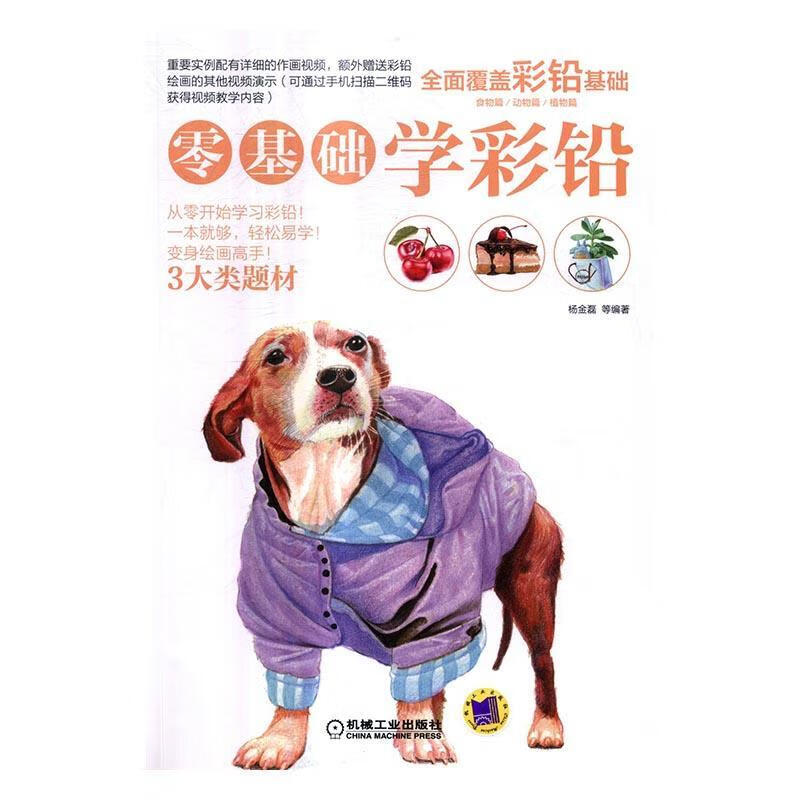 零基础学彩铅杨金磊等机械工业出版社9787111554189/绘画书籍