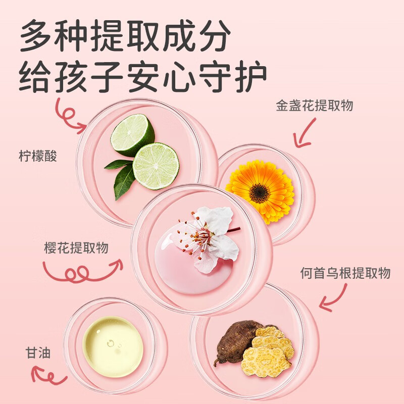 植物妈妈儿童洗发水3-12岁滋养 柔顺飘逸 顺滑清香无硅油学生洗发水 女童洗发水+沐浴露共500ml