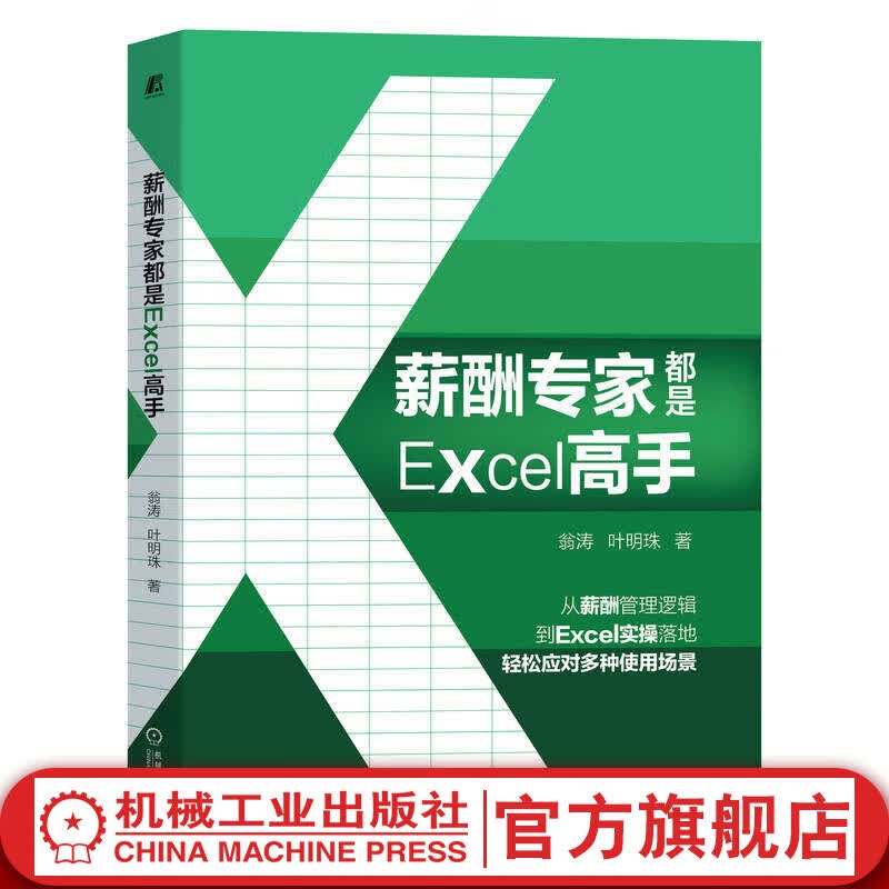 官网 薪酬专家都是Excel高手 翁涛 叶明珠 HR薪酬管理人员的Excel应用难题剖析书籍 Excel实用技巧薪酬管理实操书籍