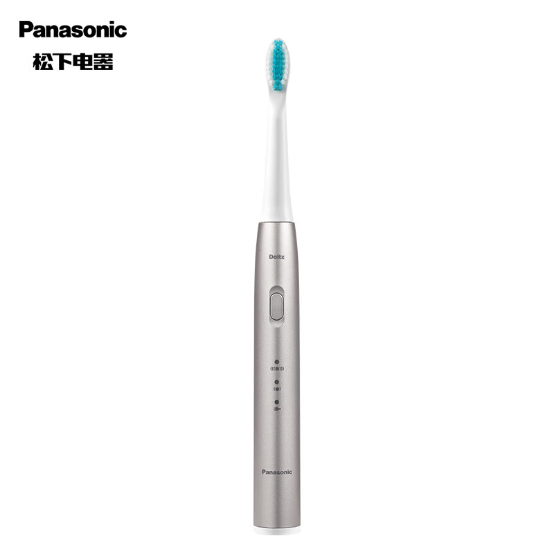 松下（Panasonic） 电动牙刷成人 声波振动 两种清洁模式 薄背细软刷毛舌苔清洁功能EW-WDB3AS405蔡徐坤同款