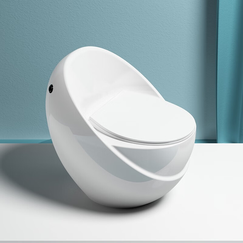 勒佐(rezot) 卫浴创意蛋形马桶坐便器虹吸式彩色节水防臭家用坐厕抽水