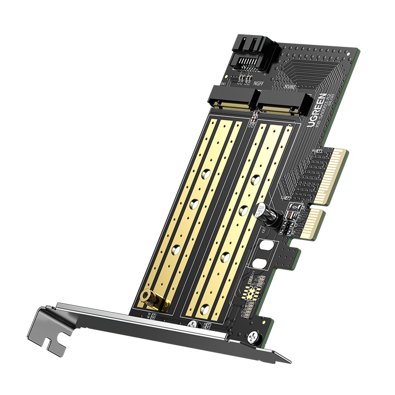 UGREEN 绿联 CM302 PCI-E转双M.2 扩展卡