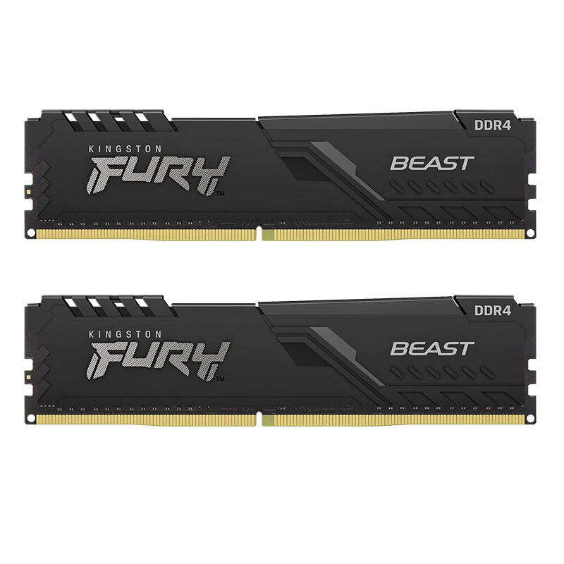 金士顿（Kingston） FURY台式机内存条 DDR4 2666马甲条 骇客神条兼容2400 套条2666【8G*2】16G