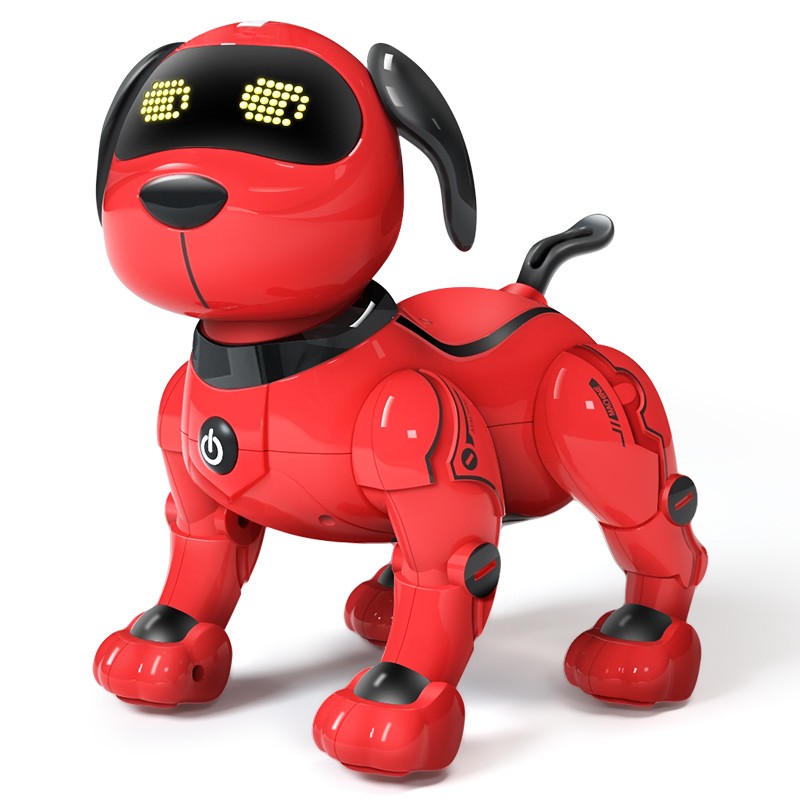 童年主题 智能机器狗 可编程3-8岁女孩电动玩具狗男孩儿童玩具 小孩跳舞遥控机器人机械狗 K16红色