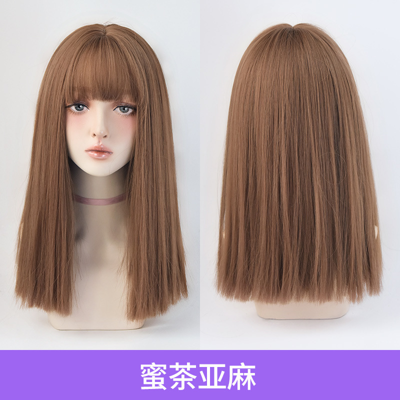 【限·时·秒·杀】假发女长发长直发中长发碎发空气齐刘海仿真人透气