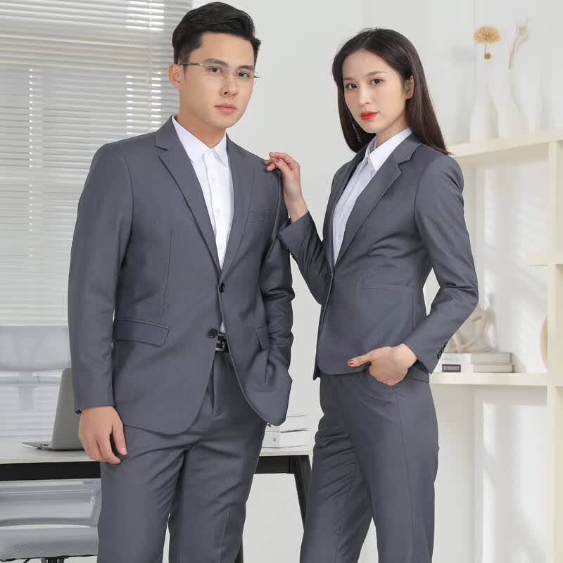 姬帝茫比亚迪4s店工作服西装王朝网海洋网4S店灰色西服外套男女销售正装 灰色西裤男 S怎么样,好用不?