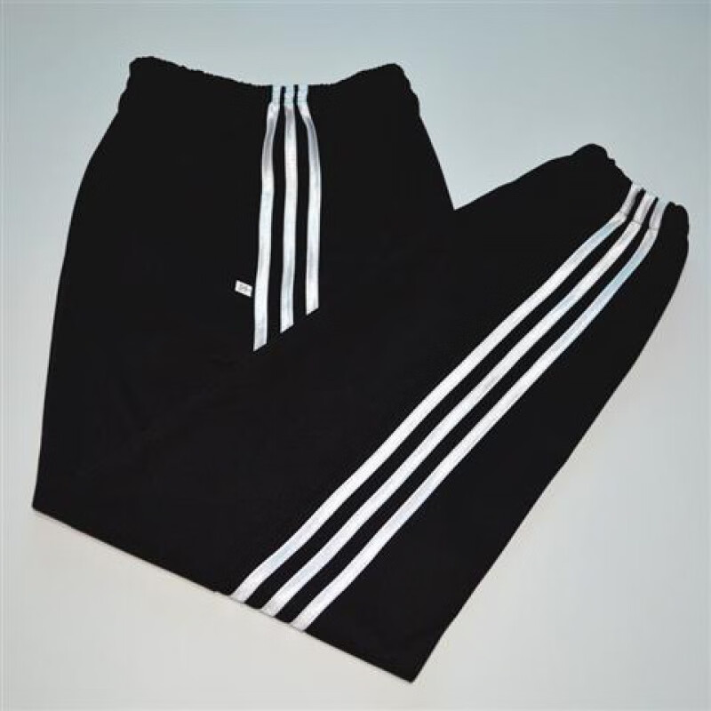 capital kiss校服裤子三条杠男运动裤收口束脚小脚宽松白边裤三线裤