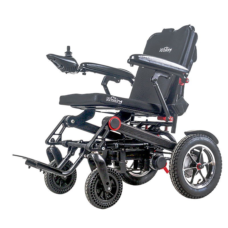 威之群超轻碳纤维电动折叠轮椅老人瘫痪轻便智能全自动残疾人便携式旅游轮椅车 400W电机+6A锂电池（8公里左右）