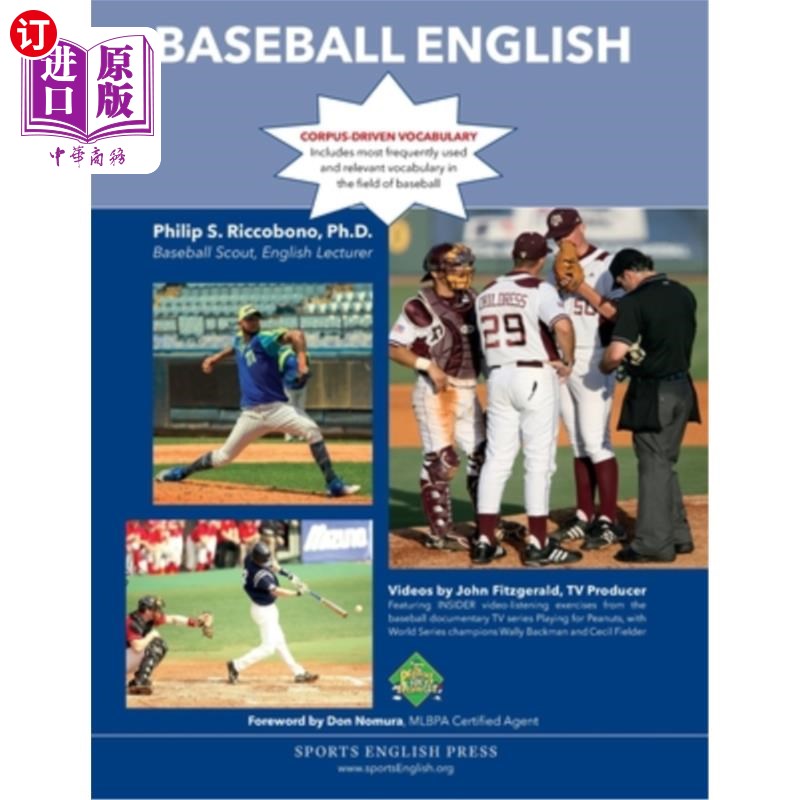 海外直订baseball english 棒球英语