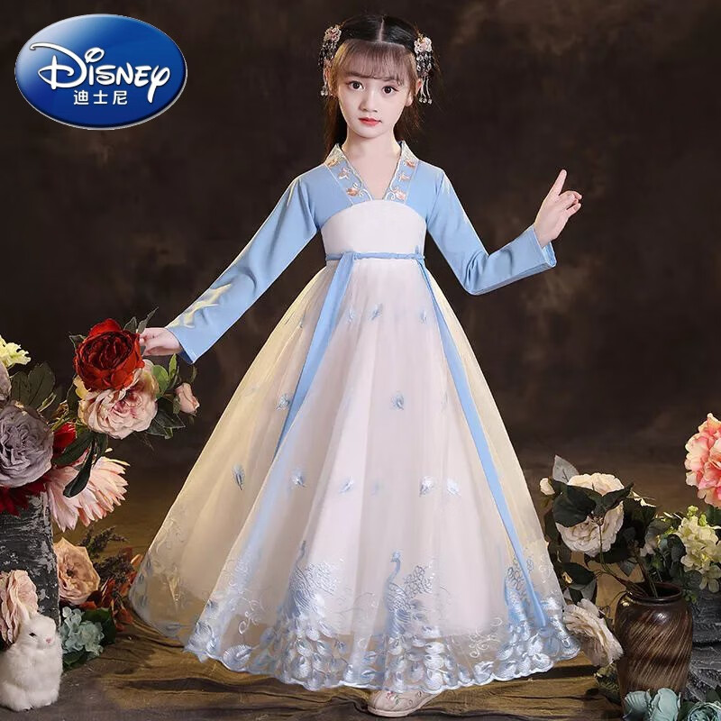 迪士尼(disney)1-16小朋友秋冬时尚百搭汉服女童春夏儿童中国风古装超