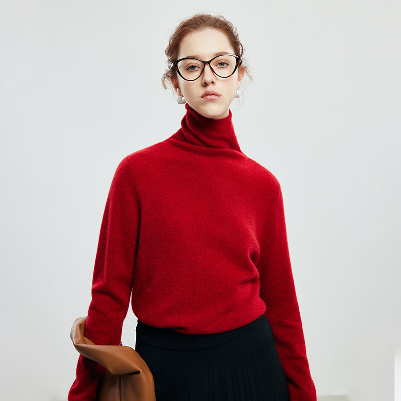 ���ޣ�PALUOPO���¿���촿ɽ������Ů�ﶬ��Լ��ɫ��ͷë����֯12����֯����� ���л� S 155/95 579Ԫ