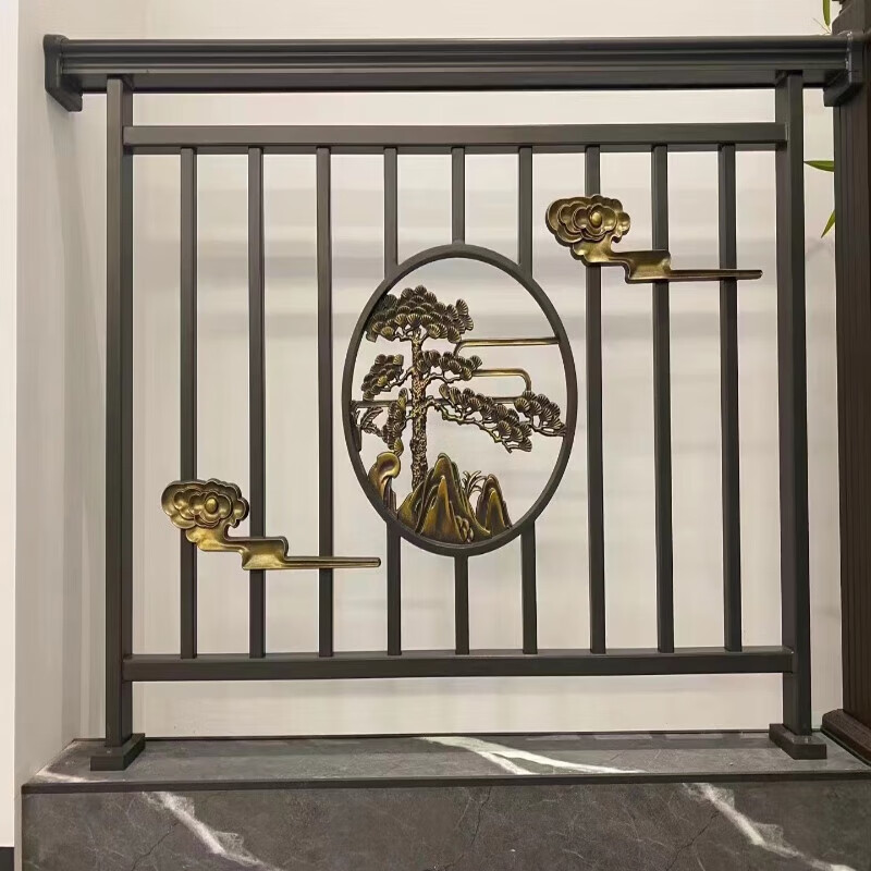 刘不丁铝艺护栏铝合金围栏现代别墅庭院篱笆铝栏杆铁栅栏阳台栏杆