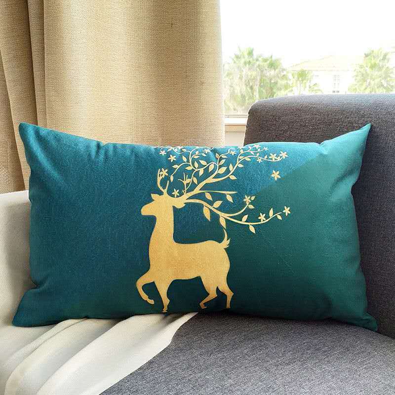 仰望鹿 30x50小尺寸长方形升级款枕套